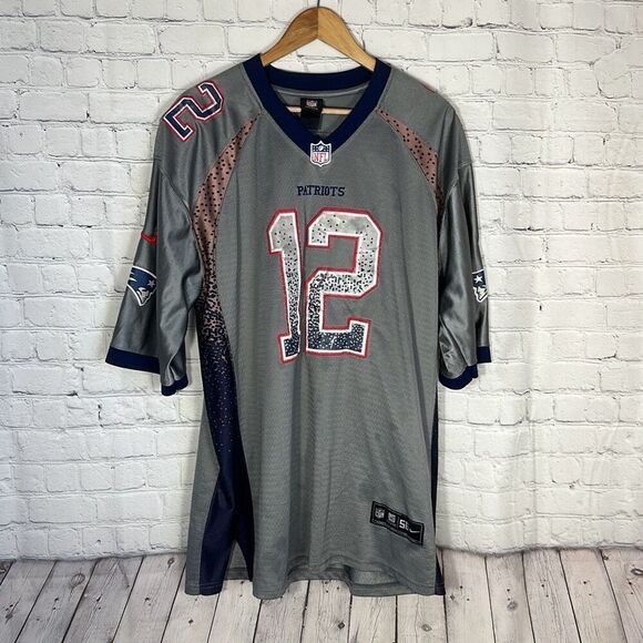 New England Patriots TOM BRADY On Field Nike Salute to Service NFL Jersey - Picture 1 of 12